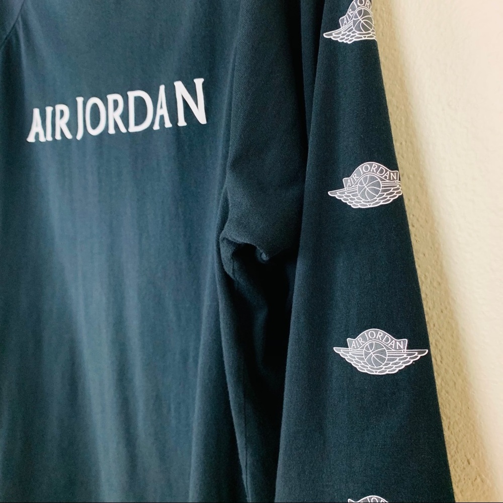 Michael Jordan Wings Logo 3/4 Sleeve Shirt Medium - Picture 5 of 9